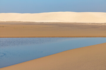 Lake, sand and dunes