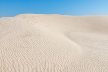 Dunes with wind marks