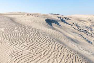 Dunes with wind marks
