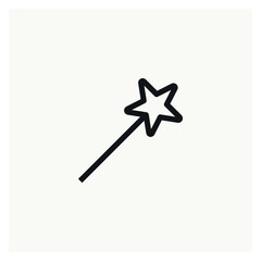 magician wand icon sign vector