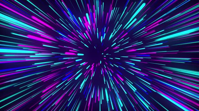 Abstract Colorful neon light hits. abstract background with rays. Starburst colorful particles effect