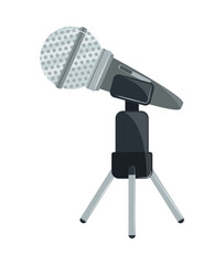 microphone on stand
