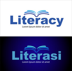 Vector abstract, Literacy sign and symbol.