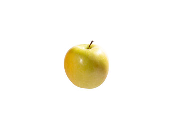 Green apple isolated on white background. Fresh Apple