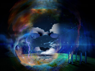 Spiritual Mask. 3D Rendering