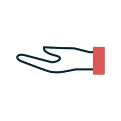 Hand Filled Linear Vector Icon Design