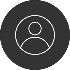 User Filled Linear Vector Icon Design