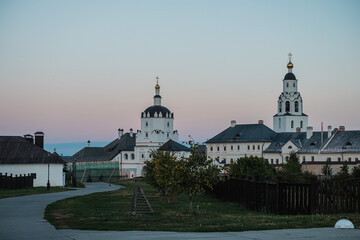 Fototapeta na wymiar View of the Sviyazhsky Assumption Monastery in summer