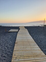 sunset over the sea