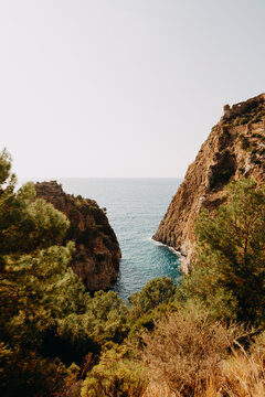 rocks and sea