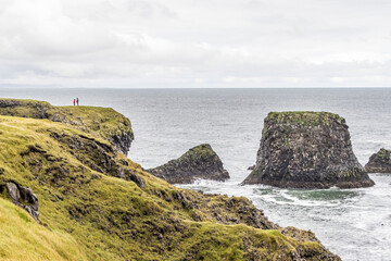 Famous seascape of Arnarstapi village at Icelandic Snaefellsnes peninsula