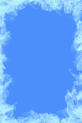 Niebieskie tło z ramką. © Hanna