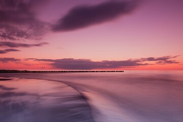 sunrise over the beach