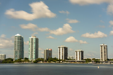 Fototapeta premium Waterfront condos Miami Brickell