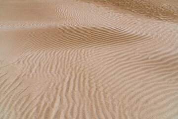 Rippled sand dunes at the Donnelly river mouth beach at Pemberton WA