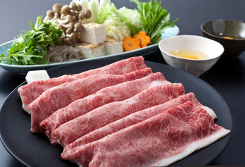 すき焼き肉　　スタジオ撮影