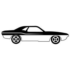 Simple Car Driving Sports Saloon #1 Line Art Silhouette Design Element Art SVG EPS Logo PNG Vector Clipart Cutting Cut Cricut