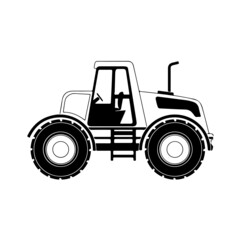 Tractor Farmwork Agriculture Combine Harvester Vehicle Line Art Silhouette Design Element Art SVG EPS Logo PNG Vector Clipart Cutting Cut Cricut