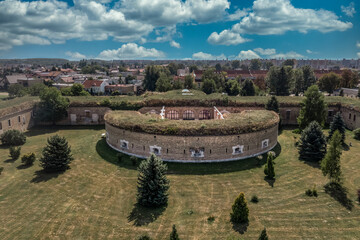 Fortifications encircling Komarno in Slovakia with bomb safe shelters, loopholes, casemated...