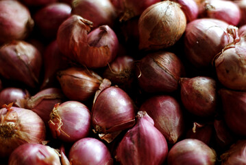 Thai Shallots known as Bawang Siam are favored for their mild onion flavor