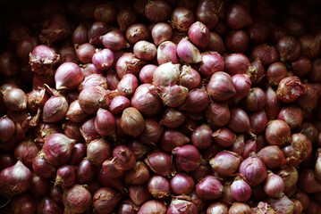 Thai Shallots known as Bawang Siam are favored for their mild onion flavor