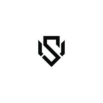 sv latter vector logo abstrack