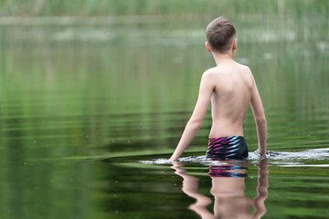 child in water