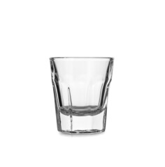 Beautiful empty glass isolated on white background