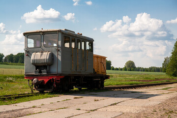 Fototapeta premium old train in the countryside