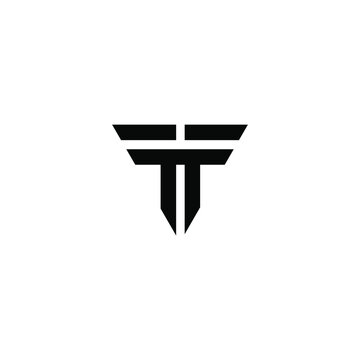 tf latter vector logo abstrack