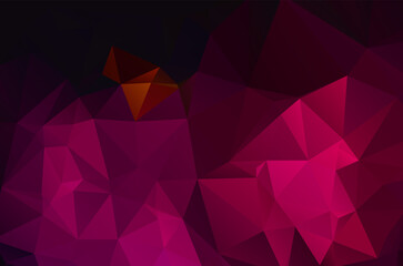 Obraz premium Colorful purple vivid polygonal triangular background pattern
