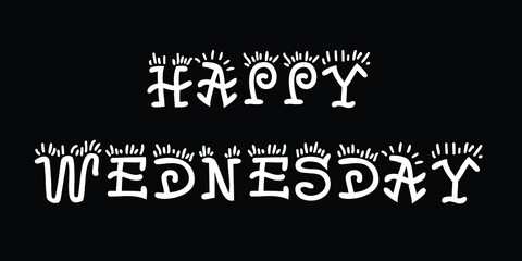 Happy Wednesday vector Illustration. 