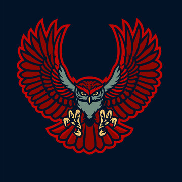 recommend clip art: Owl Mascot Logo Esport style