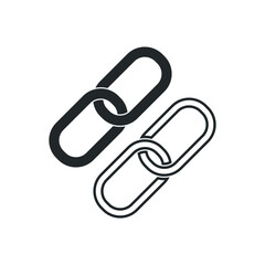 Chain_link vector icon illustration sign