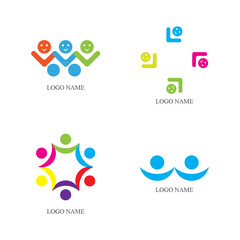 Community, network and social icon design template