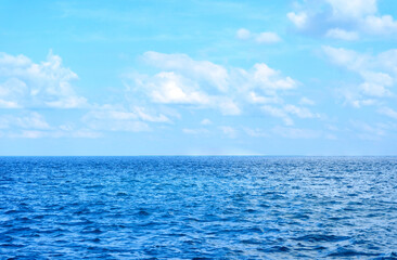 Wave sea and water sea blue amazing on islands in the world