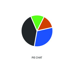 Pie_chart vector icon illustration sign