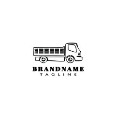 truck logo cartoon icon design template isolated vector illustration