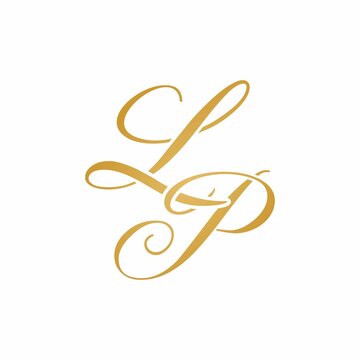 LP initial monogram logo