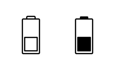 Battery icons set. battery Charging sign. battery charge level