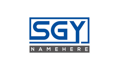 SGY creative three letters logo