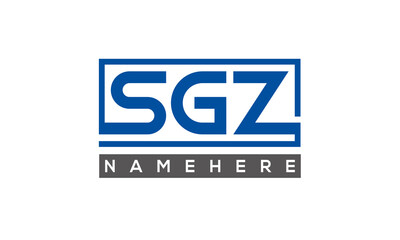 SGZ creative three letters logo