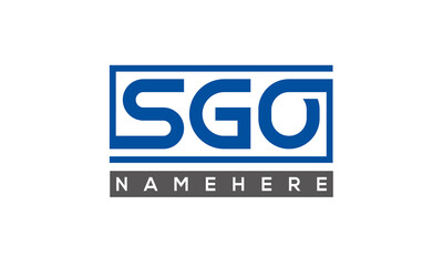 SGO creative three letters logo