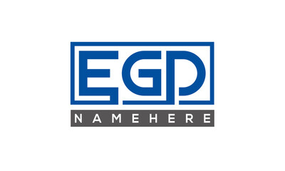 EGD creative three letters logo	