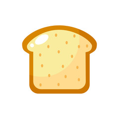 Vector Illustration toast bread, Simple food icon in trendy style isolated on white background for web apps and mobile concept. isolated on white background. One. simple