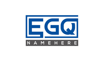 EGQ creative three letters logo	