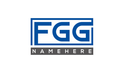 FGG creative three letters logo	