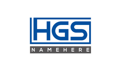 HGS creative three letters logo	