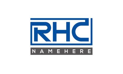 RHC creative three letters logo	