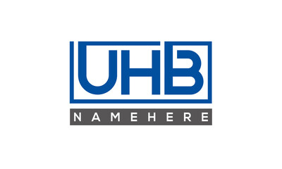 UHB creative three letters logo	